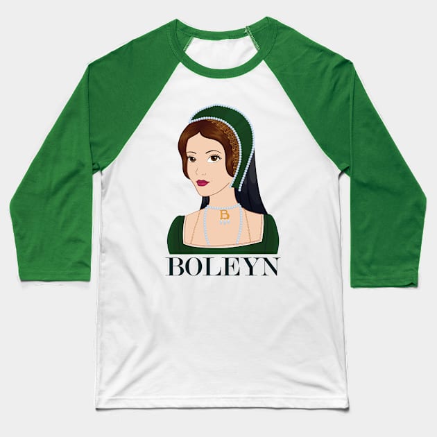 Boleyn Baseball T-Shirt by Joyia M